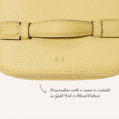 Small Vanity Cosmetic Bag (Butter Yellow)
