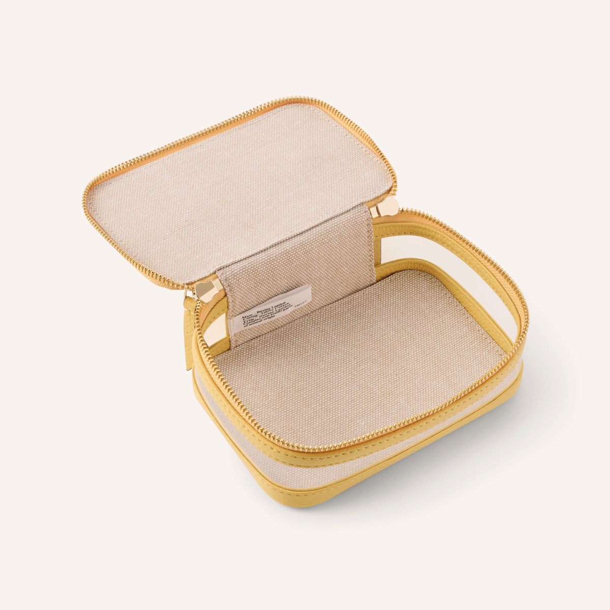 Small Vanity Cosmetic Bag (Butter Yellow)