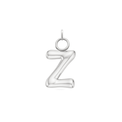 Mini Molten Initial Charm (Silver)