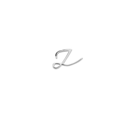 Signature Initial Stud Earring (Silver)