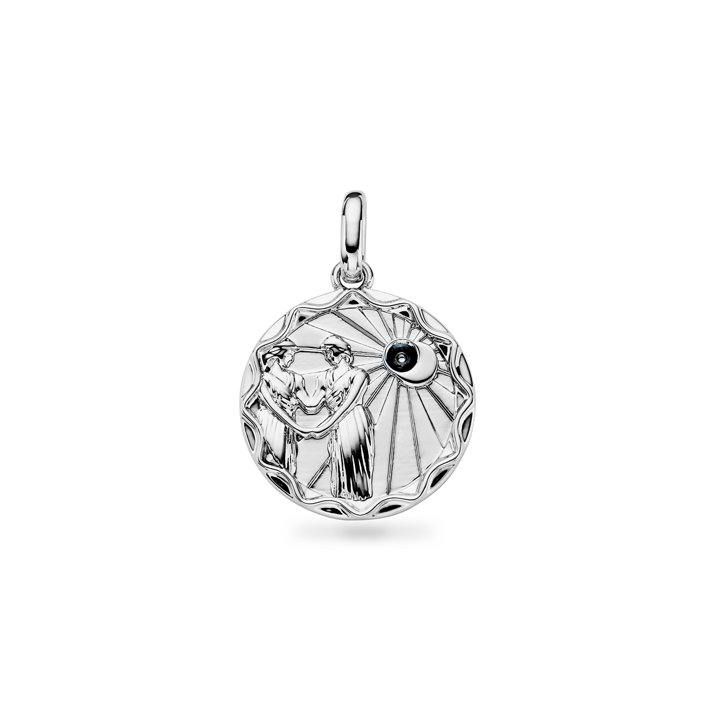 Custom Zodiac Coin Necklace (Silver)
