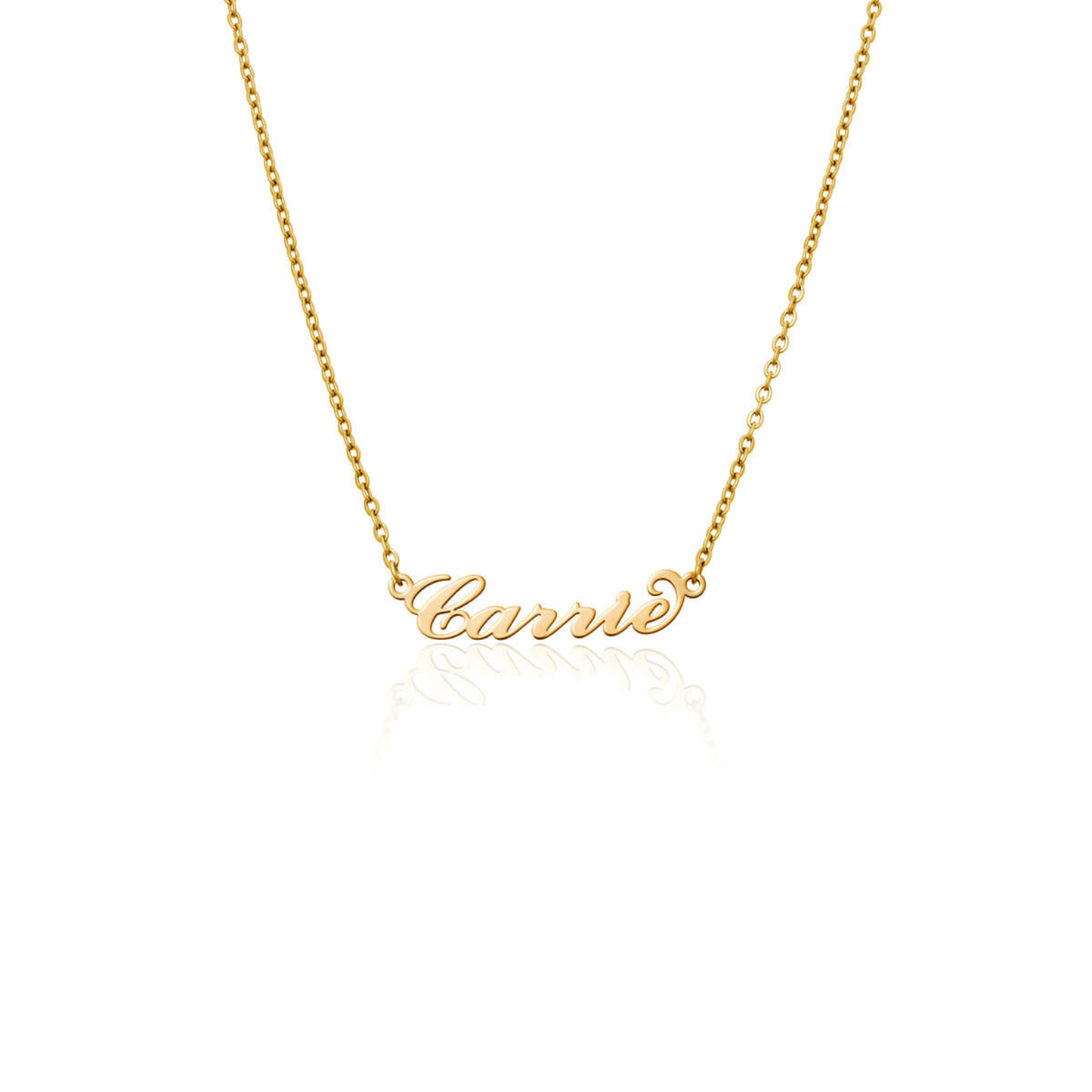 Carrie Name Necklace (Gold)