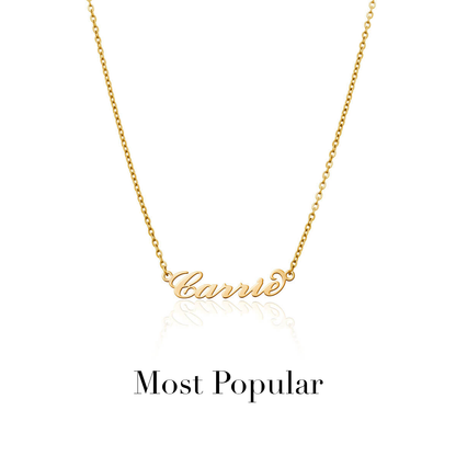 Carrie Name Necklace (Gold)