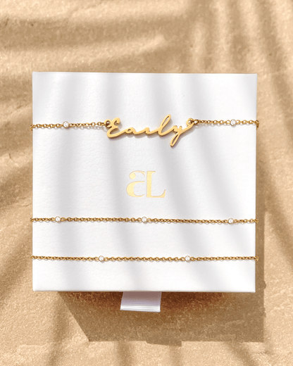 Crystal Custom Body Chain (Gold)