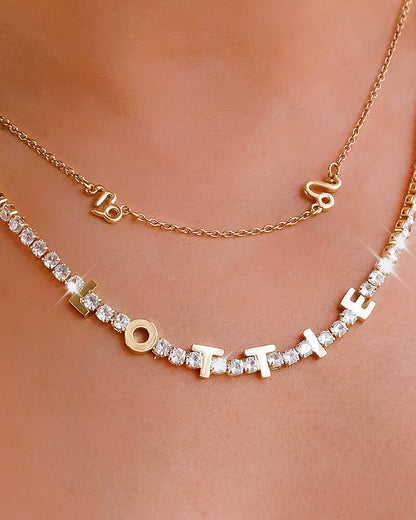 Custom Tennis Name Set (Gold)