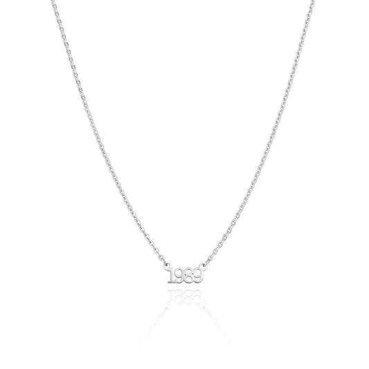Editorial Date Necklace (Silver)