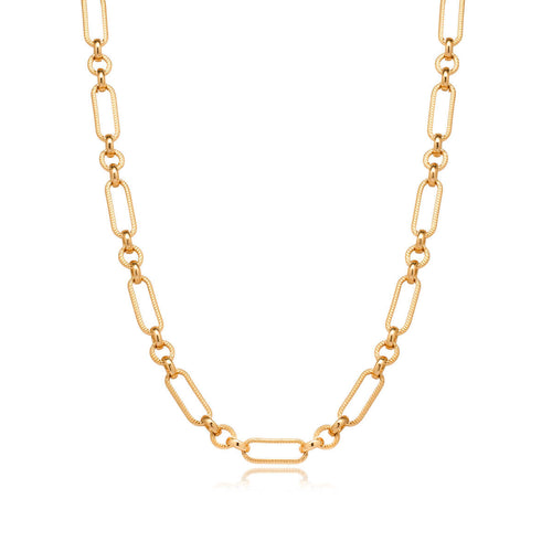 Figaro Chain Necklace (Gold)