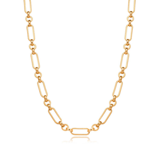 Figaro Chain Necklace (Gold)