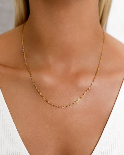 Fine Chain Necklace (Gold)