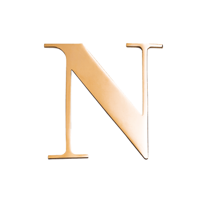 Gold Small Metal Letter