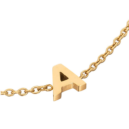 Made Mine Initial Anklet (Gold)