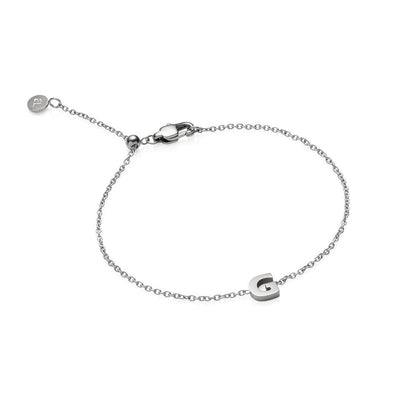Made Mine Initial Bracelet (Silver)