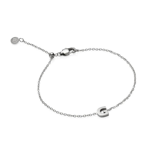 Made Mine Initial Bracelet (Silver)