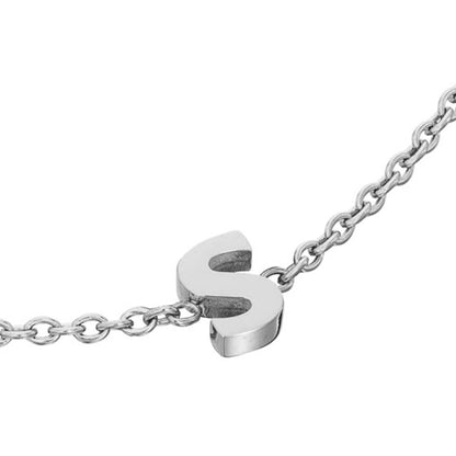 Made Mine Initial Bracelet (Silver)