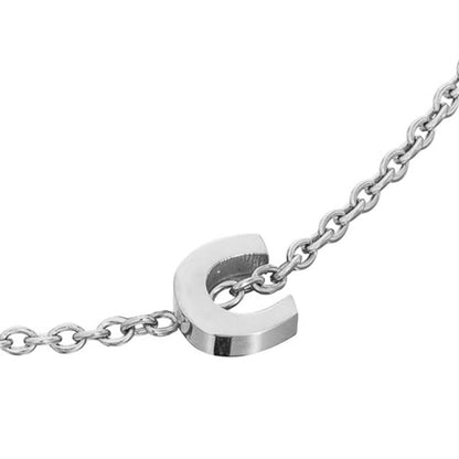Made Mine Initial Bracelet (Silver)