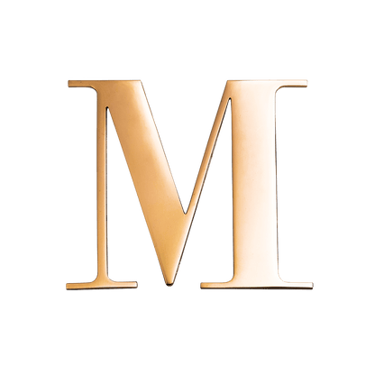 Jewellery Box Gold Small Metal Letter