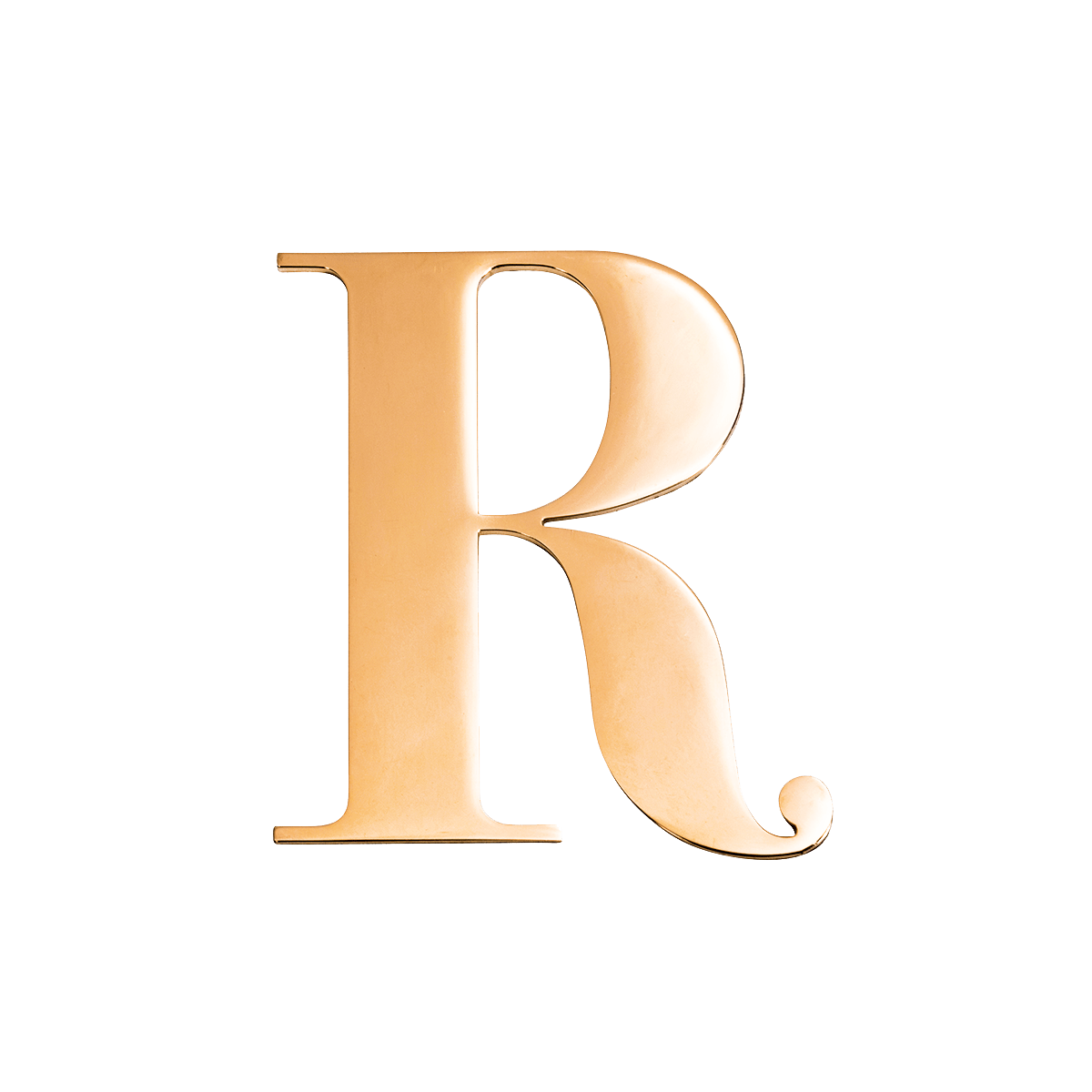 Jewellery Box Gold Small Metal Letter