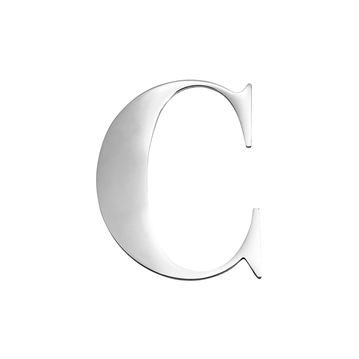 Custom Figaro Icon - Initial (Silver)