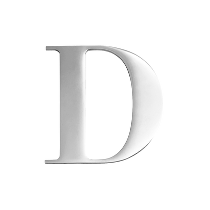 Custom Figaro Icon - Initial (Silver)