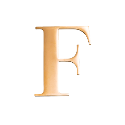Large Metal Letters - Gold