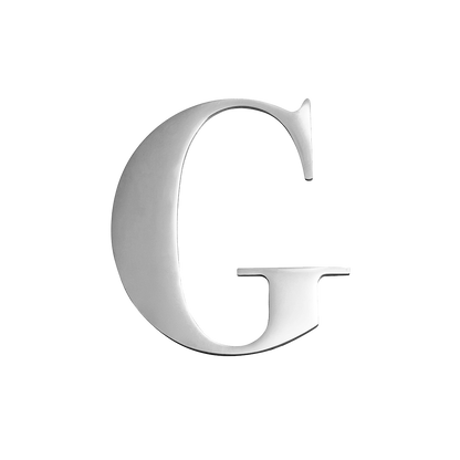 Custom Figaro Icon - Initial (Silver)