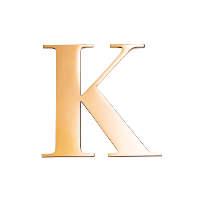 Small Metal Letter Pins (Gold)