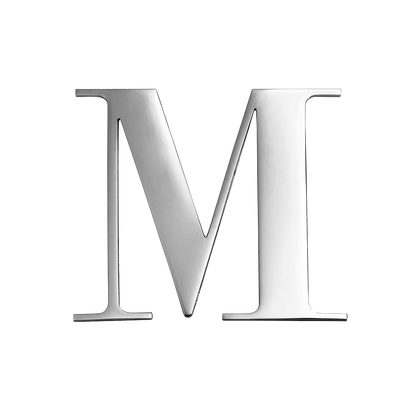 Custom Figaro Icon - Initial (Silver)