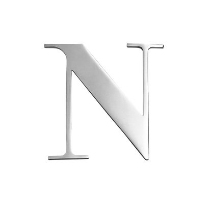 Custom Figaro Icon - Initial (Silver)