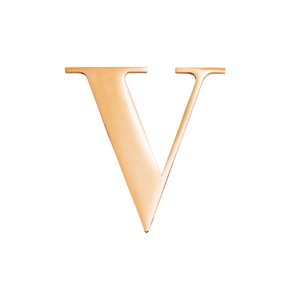 Small Metal Letter Pins (Gold)