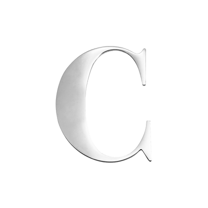 Large Metal Letters - Silver