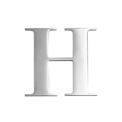 Large Metal Letters - Silver
