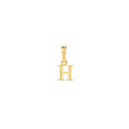 Sterling Silver Mini Initial Pendant (Gold)