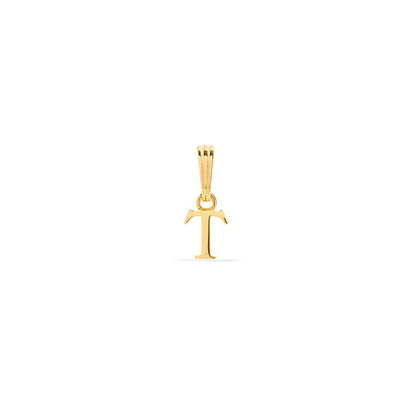 Sterling Silver Mini Initial Pendant (Gold)