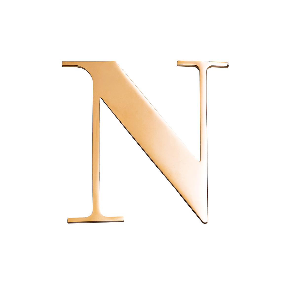 Metal Key Ring Letter (Gold)