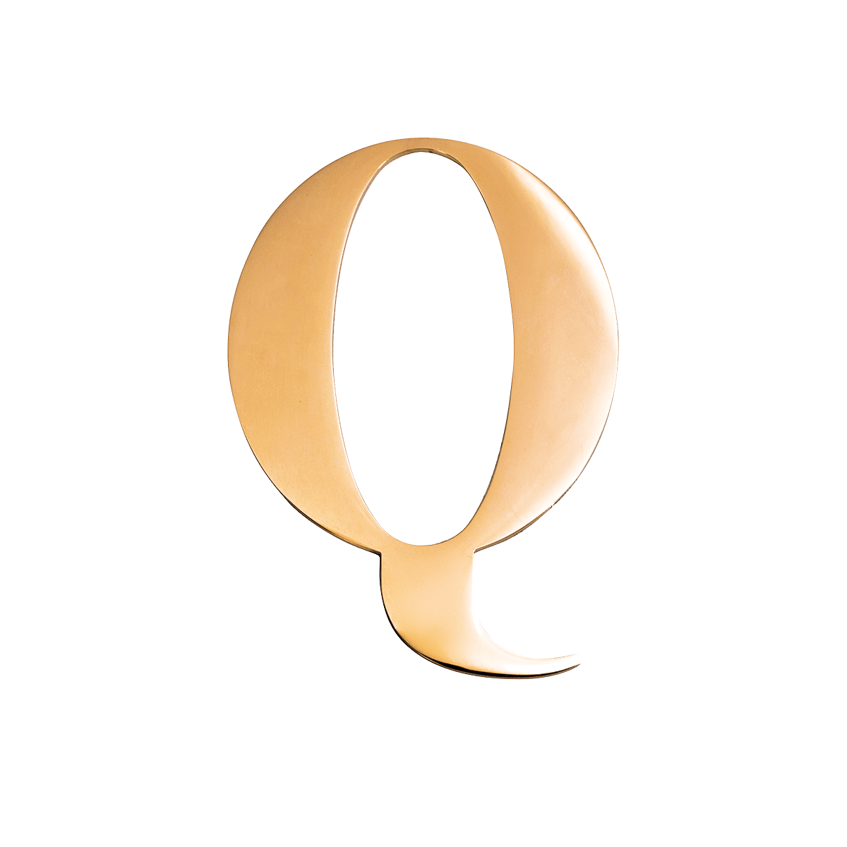 Metal Key Ring Letter (Gold)