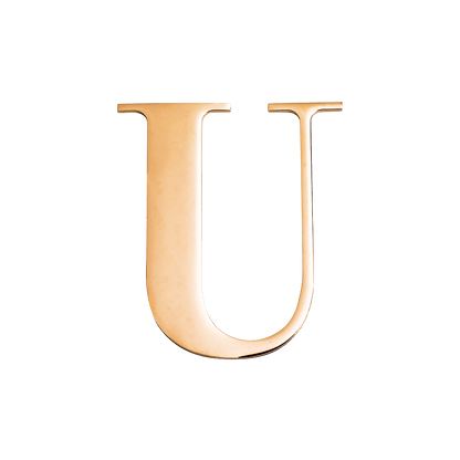 Metal Key Ring Letter (Gold)