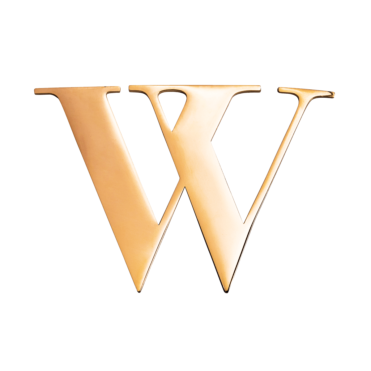 Metal Key Ring Letter (Gold)