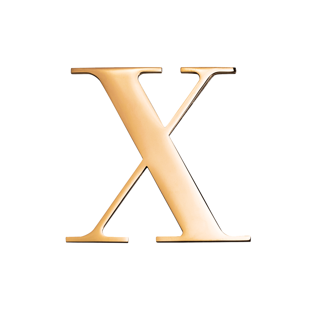 Metal Key Ring Letter (Gold)
