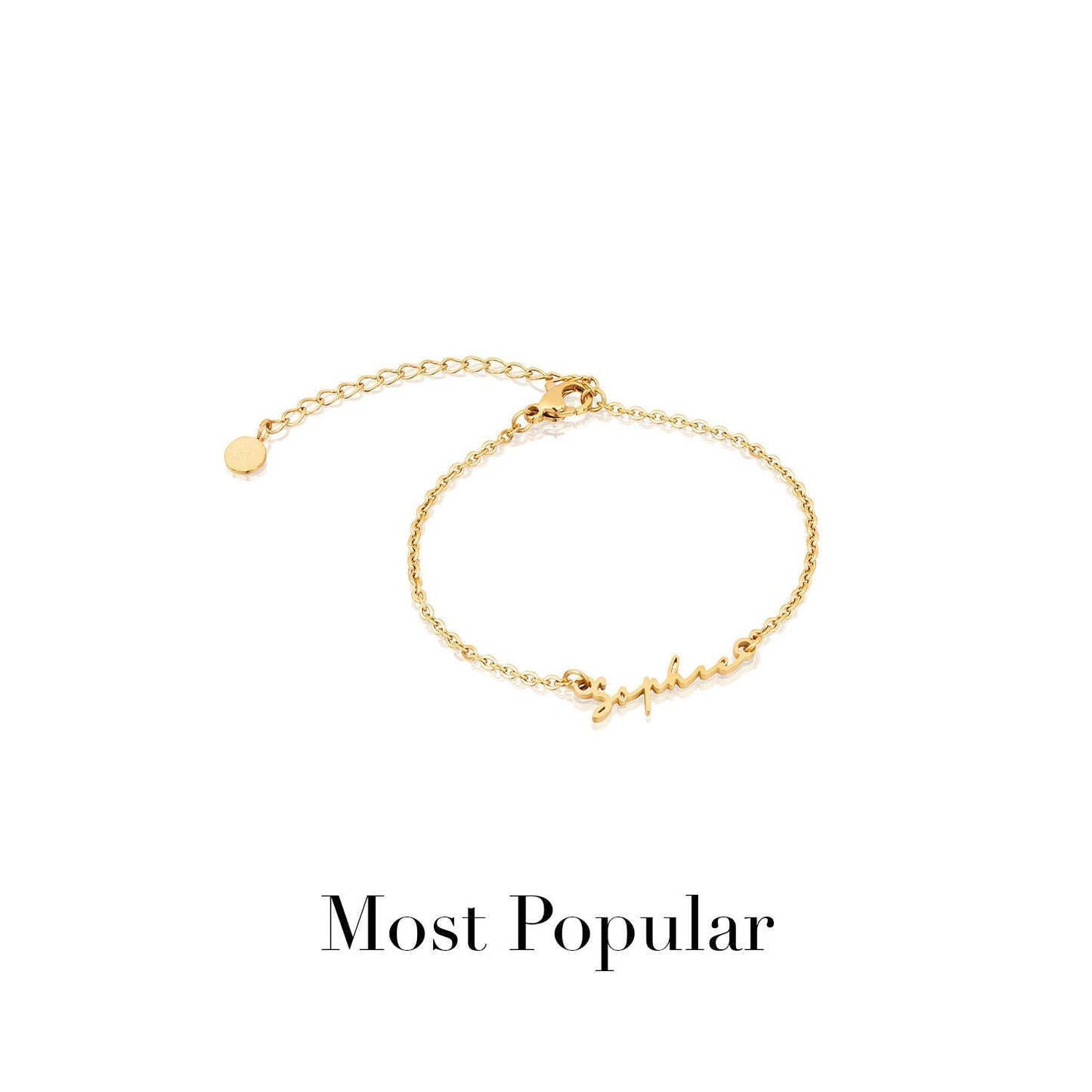 Signature Name Anklet (Gold)