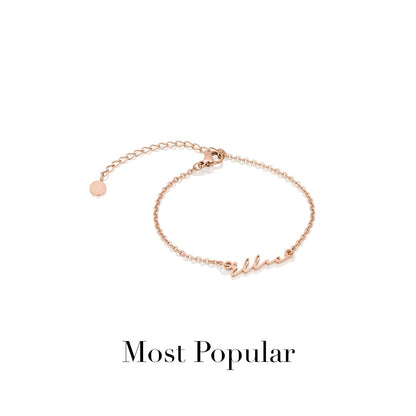 Signature Name Bracelet (Rose Gold)
