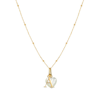 Personalised Initial & Birthstone Necklace - Gold