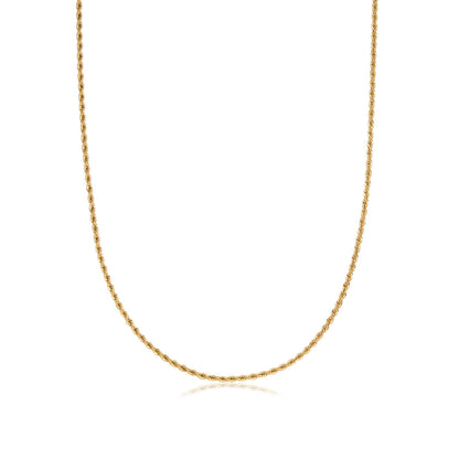 Rope Chain Necklace 20 in (Brass)