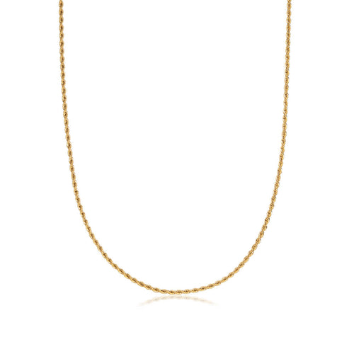 Rope Chain Necklace 20 in (Brass)