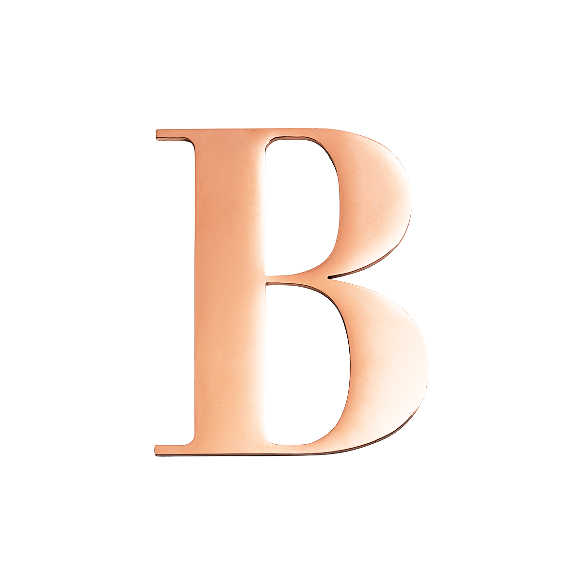 Rose Gold Small Metal Letter