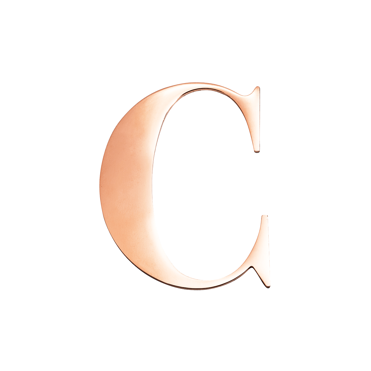 Rose Gold Small Metal Letter