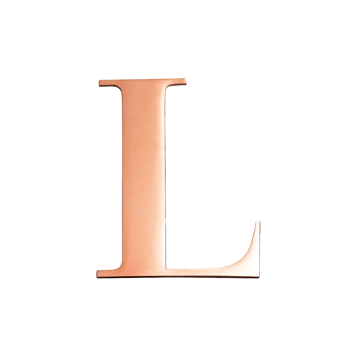 Rose Gold Small Metal Letter