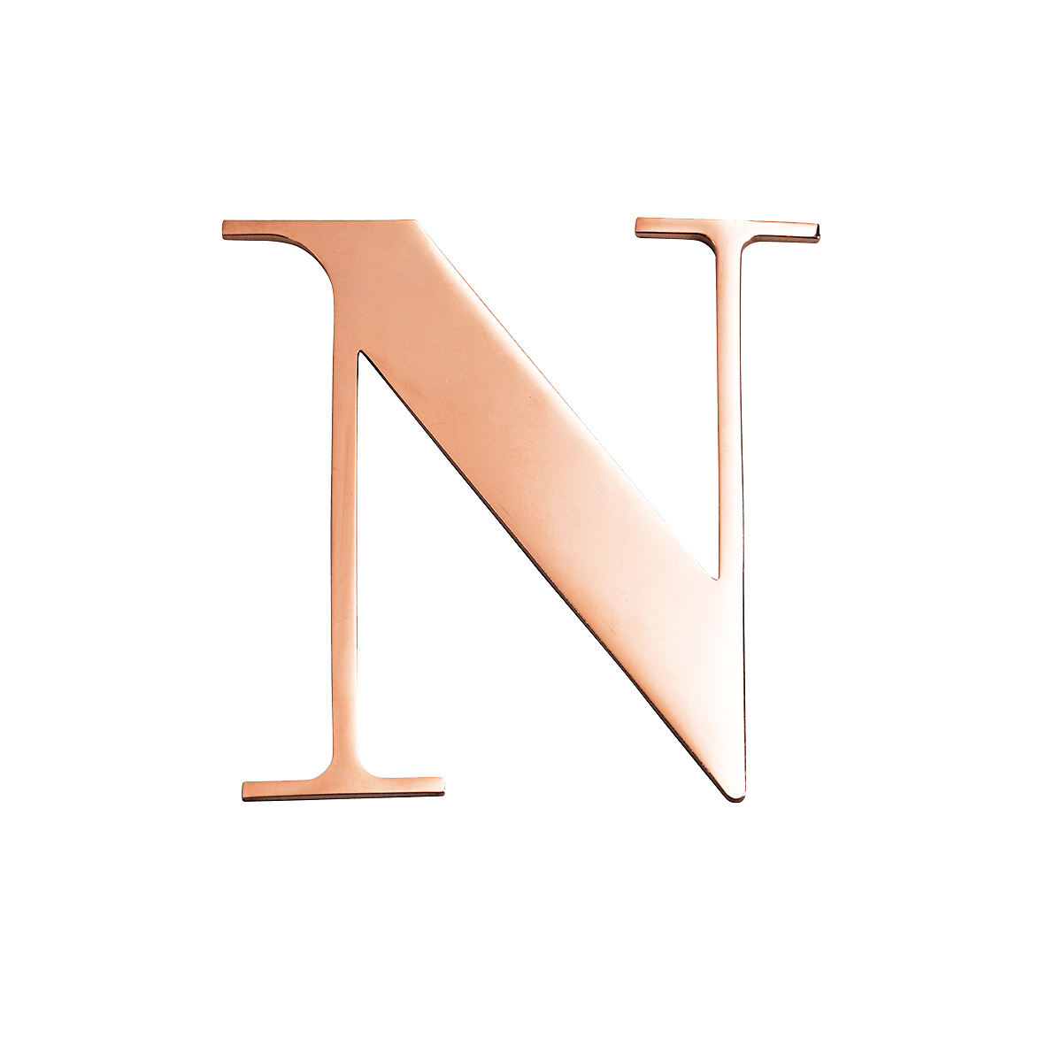 Rose Gold Small Metal Letter