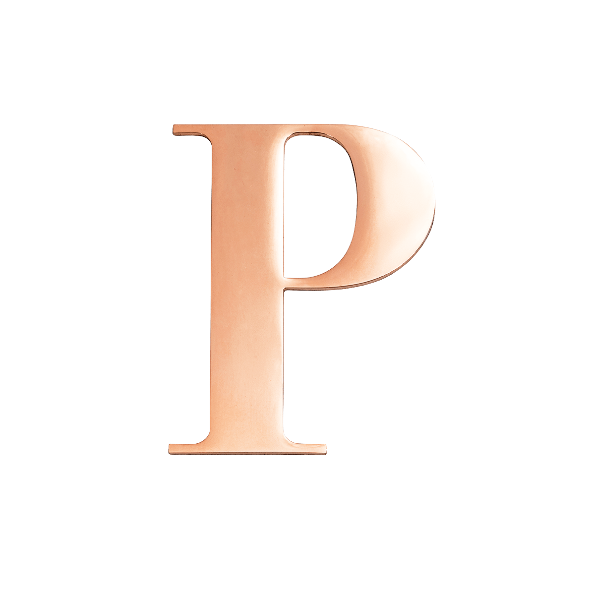 Rose Gold Small Metal Letter