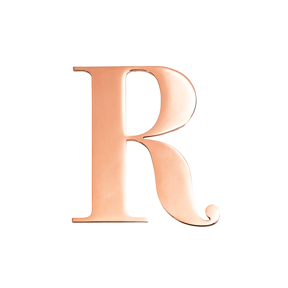 Rose Gold Small Metal Letter