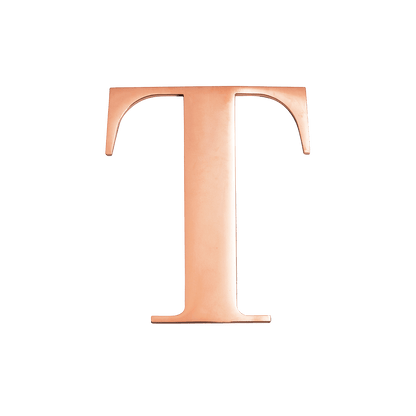 Rose Gold Small Metal Letter